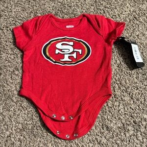 NFL Red Baby Onesie with Team Emblem